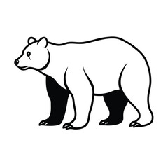 Fototapeta premium BEAR silhouette design and marketing site.