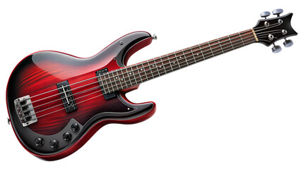 electric guitar isolated on black