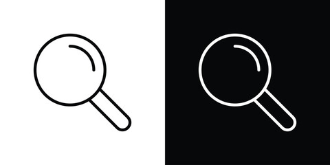 Search icon set in line.