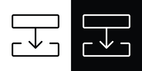 Diagram next icon set in line.