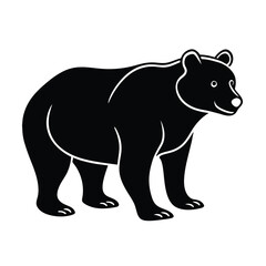 Obraz premium BEAR silhouette design market and brands