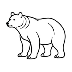 Fototapeta premium BEAR silhouette design market and brands