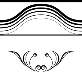 vector frames black on a white background