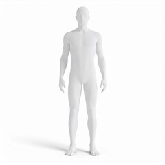 White Male Figure 3D Render