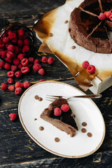 delicate creamy Basque cheesecake