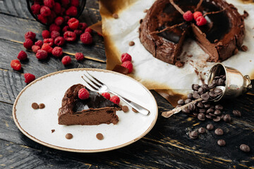 delicate creamy Basque cheesecake