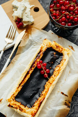delicate creamy Basque cheesecake