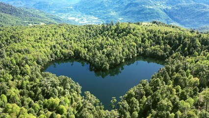 Heart lagoon Laguna corazon en Chile