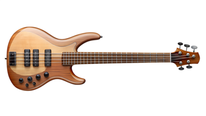 acoustic guitar isolated on white background 