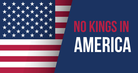 America Has No King – Patriotic Anti-Monarchy Concept Design