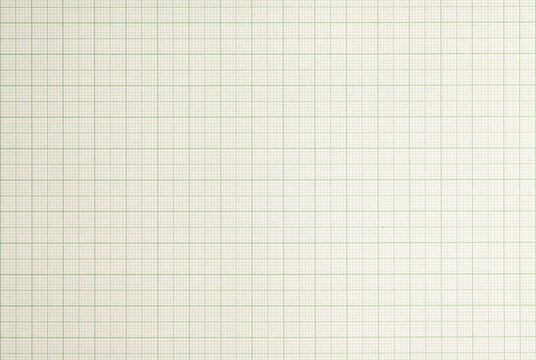 Green grid on white graph paper background
