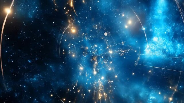 Cosmic journey through nebulae and star systems, showcasing celestial dance, cosmic energy, and galactic evolution