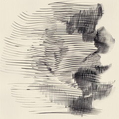 Dark graphic strokes on a light background.