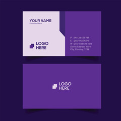 Modern Professional Business Card Template. Colorful Modern Business Card Template