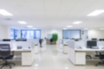 blurred for background. office building interior, empty hall in the modern office building. empty...