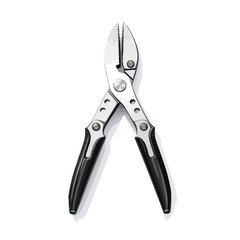 Professional Plier Isolated Tool Vector Illustration for Industrial Use