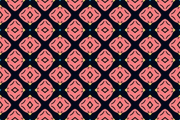 Seamless Fashion Shape Texture Digital Graphic Symmetric Geometric Fabric Wallpaper Visual Template Perspective Endless Interior Background Cloth Decoration Textile Art Tile Design Luxury Pattern.