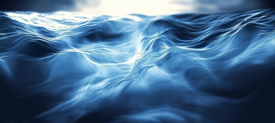 Fototapeta premium Abstract Water Surface with Waves and Flowing Lines for Stunning Backgrounds and Creative Wallpapers