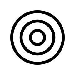 Centered Target Outline Icon for Focus & Precision