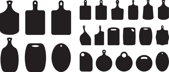 Featuring a wide range of shapes including rectangular, round, oval, and paddle designs, these minimalist black graphics are ideal for a variety of projects. Whether for food blogs, recipe websites,