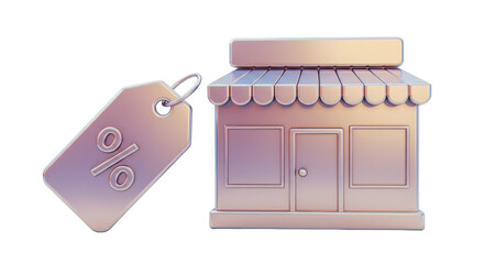 Isolated Storefront Percent Discount