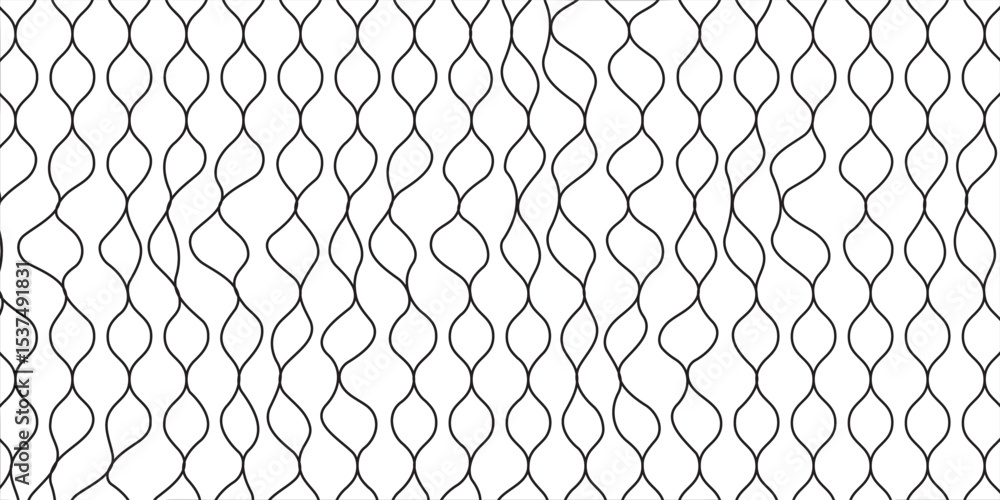 Wall mural abstract grid animation loop on white, nett pattern background