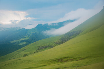 mountain landscape in summer