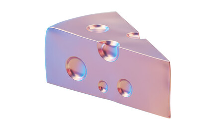 Isolated Cheese Slice Culinary