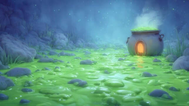 A magical house situated in the dark forest is covered in dust, which one is it