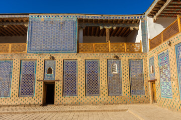 View of the Itchan Kala,  historic center of Khiva, Uzbekistan