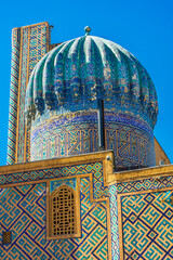 Madrasah of Registan Square in Samarkand, Uzbekistan