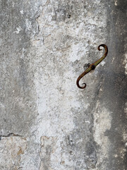 Weathered Wall with Iron Hook