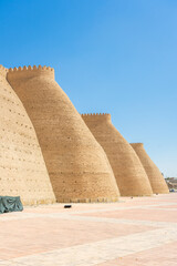 Walls of Bukhara in  Uzbekistan