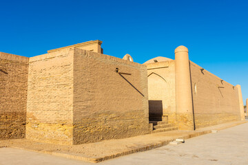View of the Itchan Kala,  historic center of Khiva, Uzbekistan