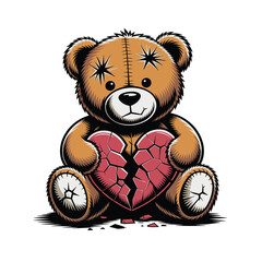 teddy bear with heart