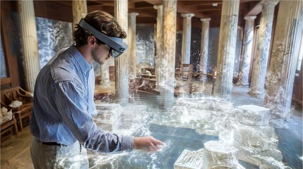 Immersive Ancient Ruins Reconstruction with Augmented Reality