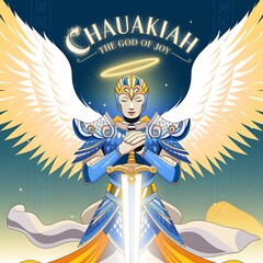 Angel Chauakiah – The God of Joy  35th Kabbalistic Angel of Peace Harmony and Divine Reconciliation Guardian of Sacred Justice Family Unity and Spiritual Contracts from the Powers Choir of Light