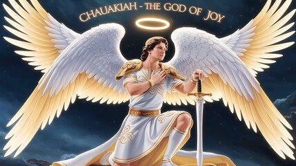 Angel Chauakiah – The God of Joy  35th Kabbalistic Angel of Peace Harmony and Divine Reconciliation Guardian of Sacred Justice Family Unity and Spiritual Contracts from the Powers Choir of Light
