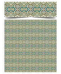 Seamless moroccan pattern background with flowers illustration clip-art