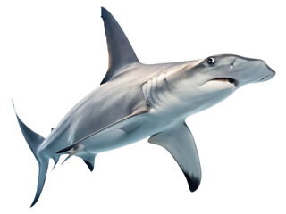 Fototapeta premium Hammerhead shark png shark png marine animal png ocean predator png aquatic animal png big fish png endangered species png transparent background image