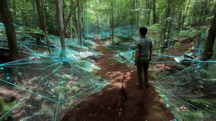 Augmented Reality Trail: Digital Overlay in Nature