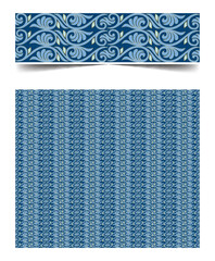 Seamless moroccan pattern background with flowers illustration clip-art