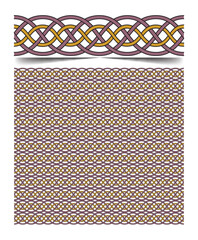 Seamless moroccan pattern background with flowers illustration clip-art