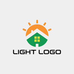 led lights logo design vector