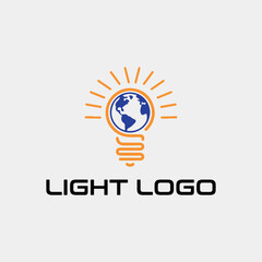 led lights logo design vector