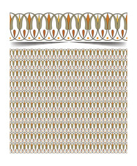 Seamless moroccan pattern background with flowers illustration clip-art