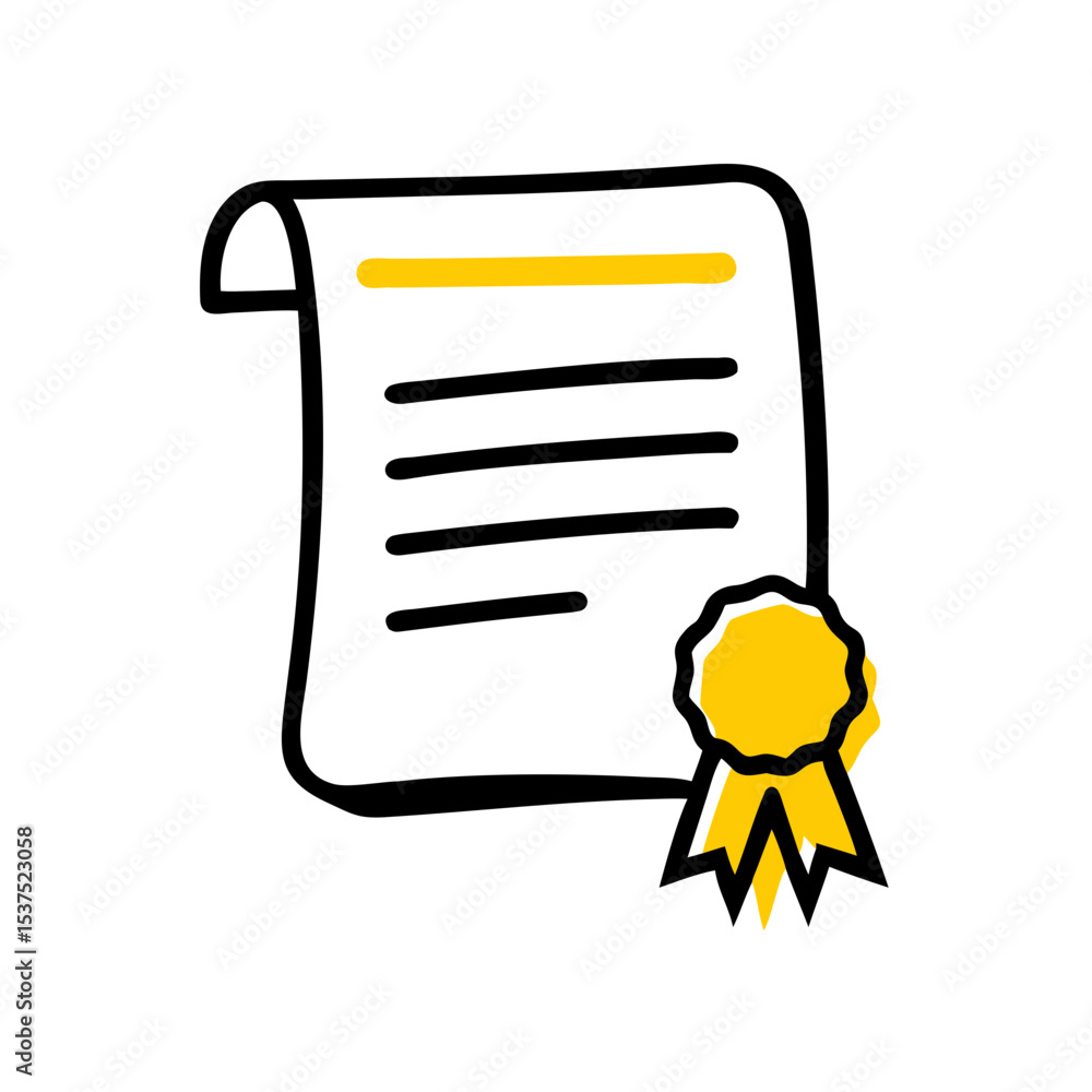 Poster legal certificate icon on transparent background for web and graphic design for web and graphic desi