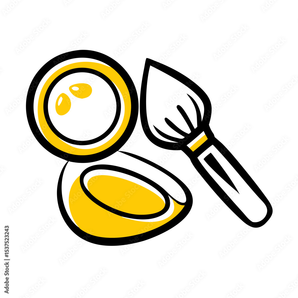 Poster make up on transparent background for web and graphic design for web and graphic design