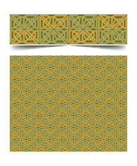 Seamless moroccan pattern background with flowers illustration clip-art