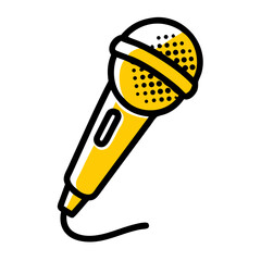 Microphone icon on transparent background for web and graphic design for Web and Graphic design